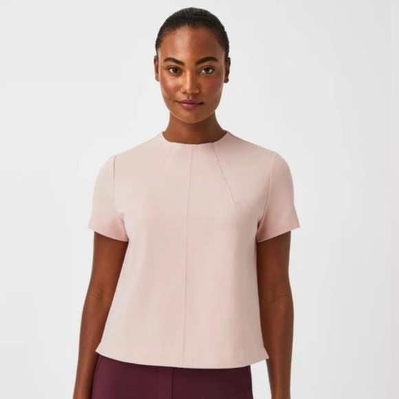 NWT Spanx The Perfect Funnel Pale Pink Top Size Medium - Picture 1 of 5